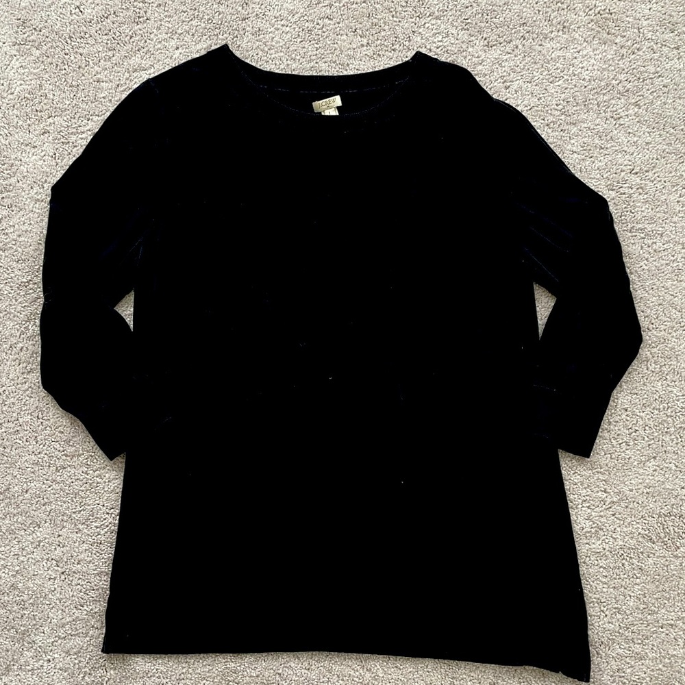J. Crew Oversized Lightweight Cotton 3/4 Sleeve Sweater 100% cotton